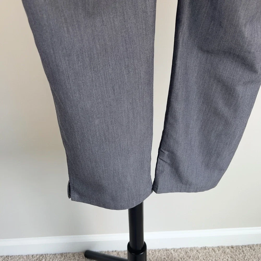 FIGS Technical Collection Scrub Pants Mens L Heather Charcoal Gray Teal